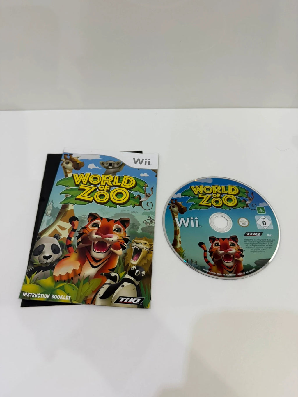 World Of Zoo Nintendo Wii game complete with manual and case, very good condition.