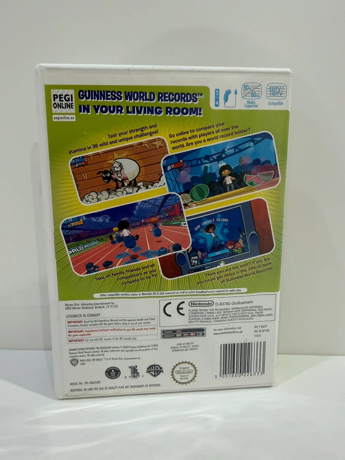 Guinness World Records video game for Nintendo Wii, complete with case, disc, and manual.