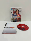 PES 2009 video game for Nintendo Wii, complete with case, manual, and disc.