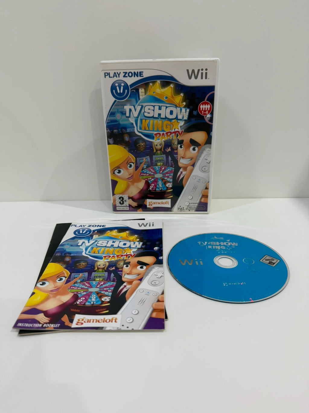 TV Show King Party Nintendo Wii game complete with manual and case, very good condition.