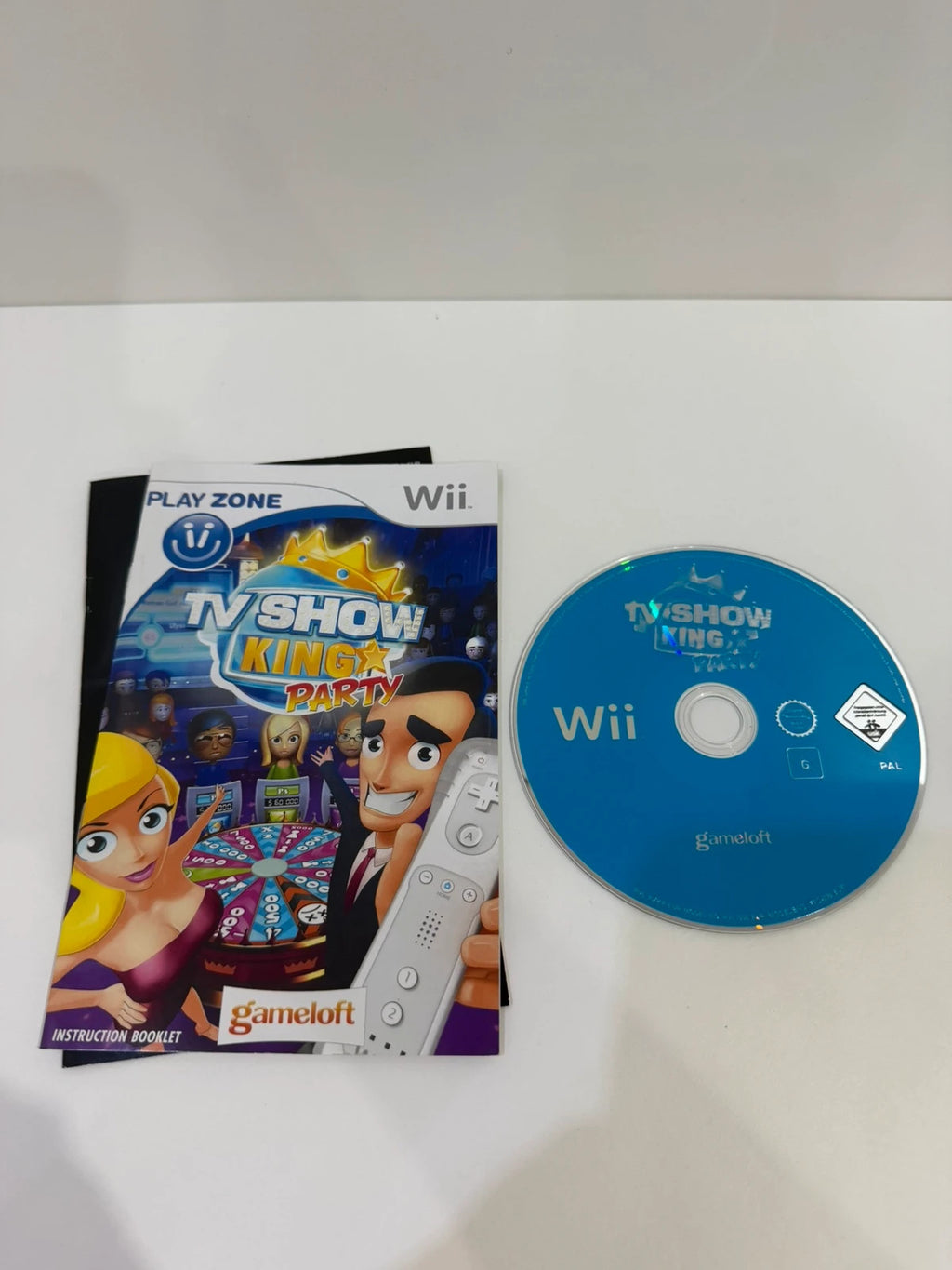 TV Show King Party Nintendo Wii game complete with manual and case, very good condition.