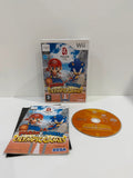 Mario & Sonic at the Olympic Games Nintendo Wii game case with colorful cover art and manual.