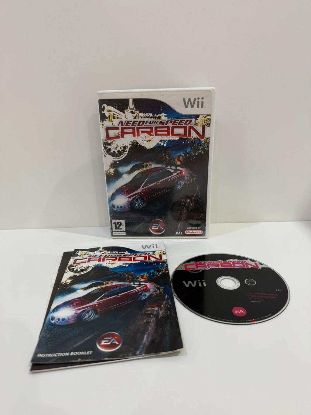 Need For Speed Carbon Nintendo Wii game case with disc and manual in very good condition.