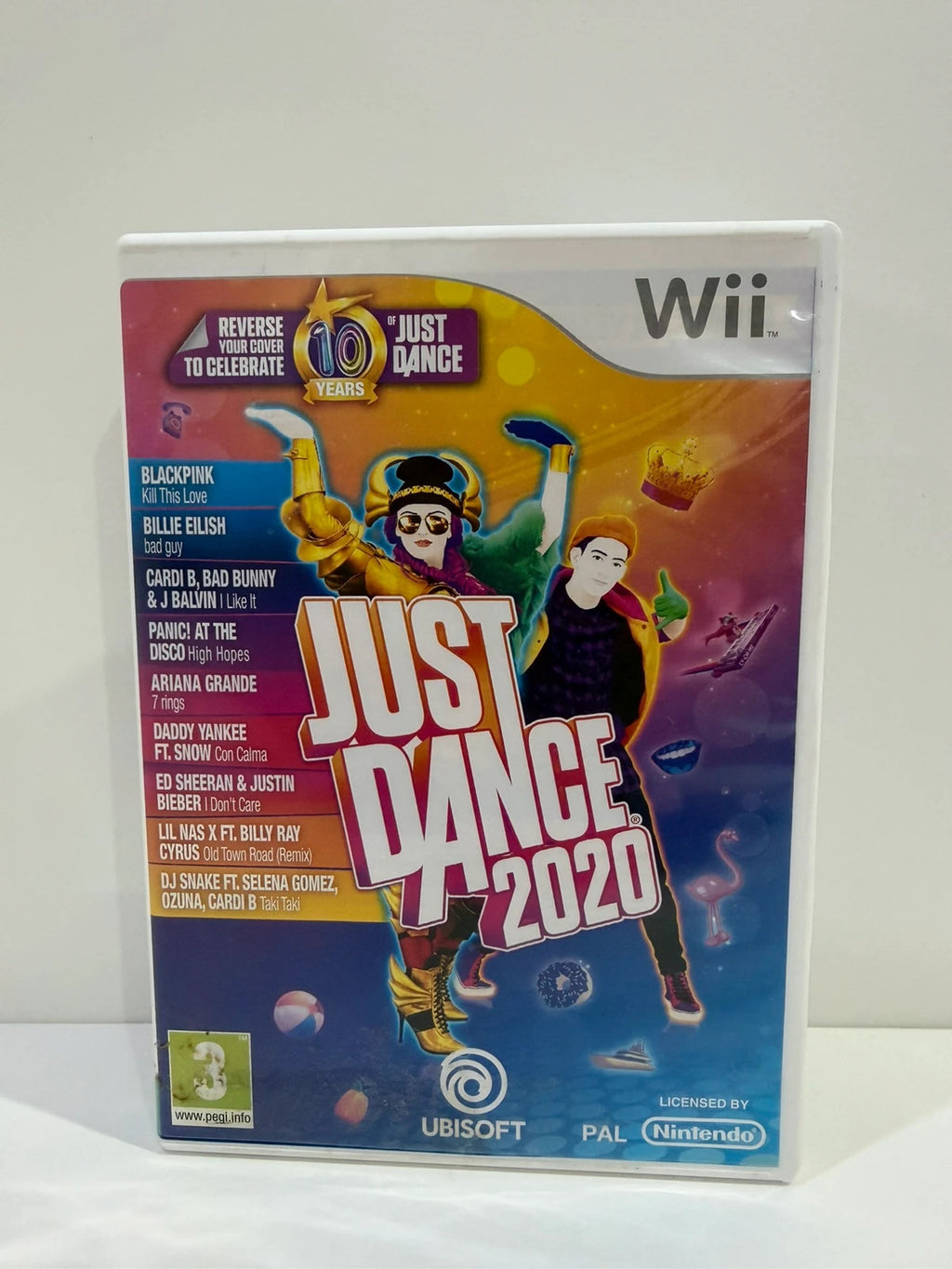 Just Dance 2020 Nintendo Wii game disc with manual and cover in very good condition.