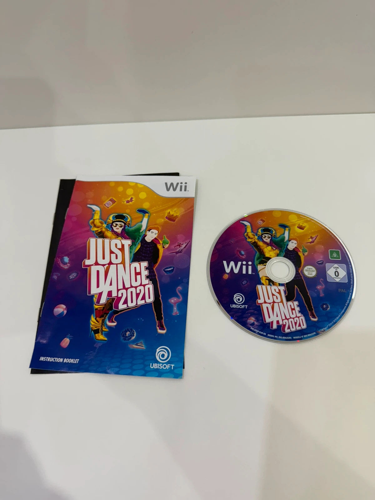 Just Dance 2020 Nintendo Wii game disc with manual and cover in very good condition.