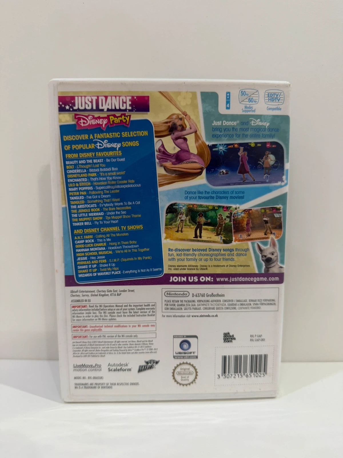 Just Dance Disney Party video game for Nintendo Wii with case and manual.