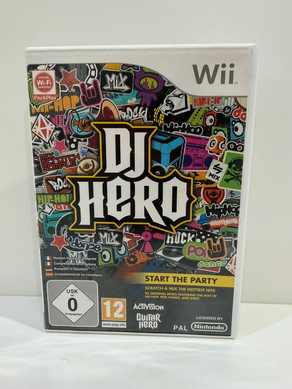 DJ Hero video game for Nintendo Wii, includes case and disc, no manual.
