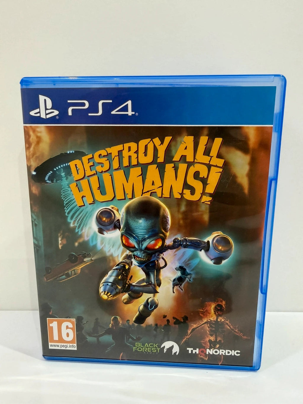 Destroy All Humans PS4 game case with cover art and disc in very good condition.