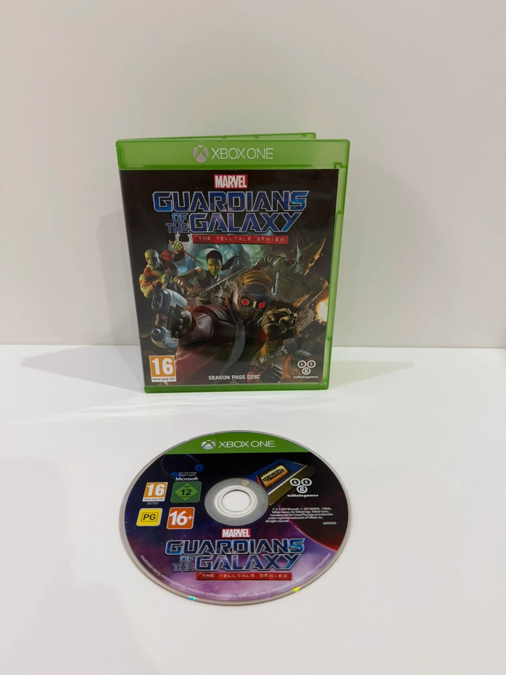 Marvel Guardians of the Galaxy Xbox One game disc and case, very good condition.