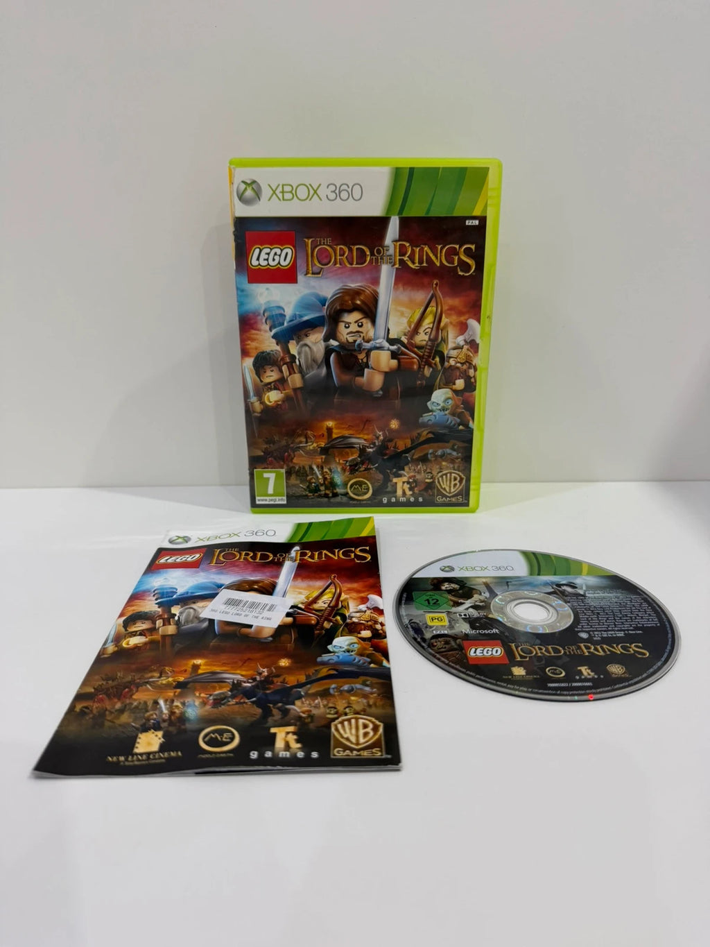 LEGO Lord of the Rings Xbox 360 game complete with case, disc, and manual.