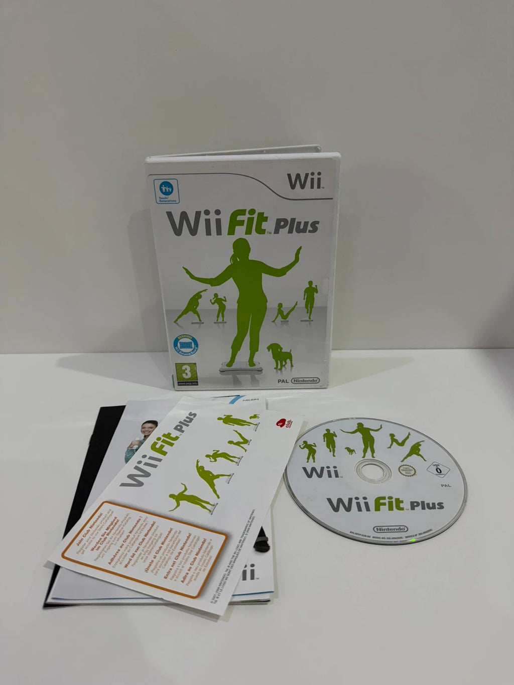 Nintendo Wii Fit Plus game disc and case, very good condition, no manual included.