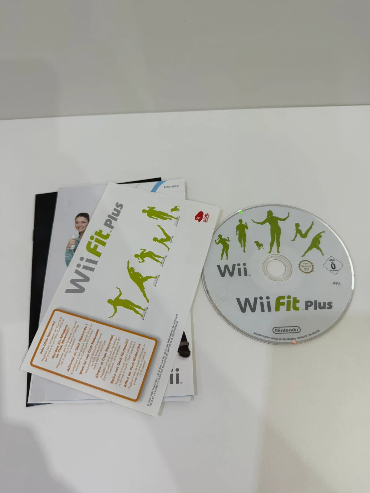 Nintendo Wii Fit Plus game disc and case, very good condition, no manual included.