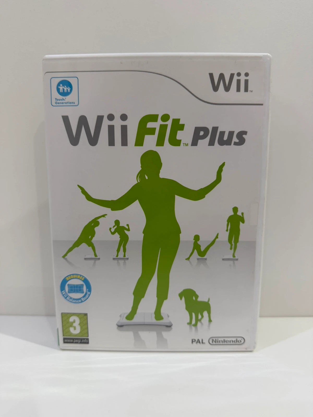 Nintendo Wii Fit Plus game disc and case, very good condition, no manual included.