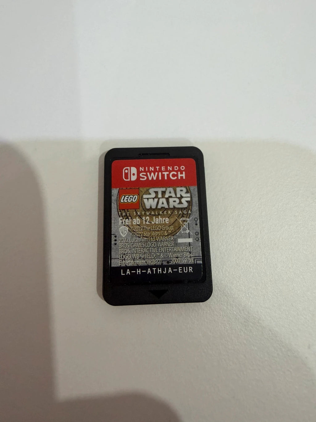LEGO Star Wars The Skywalker Saga Nintendo Switch game cartridge with colorful graphics.
