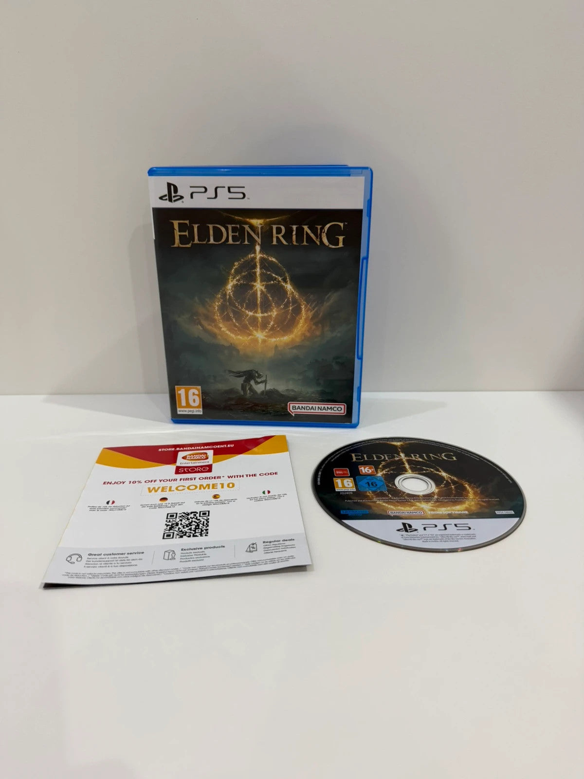 Elden Ring PS5 game disc and case, very good condition, no manual included.