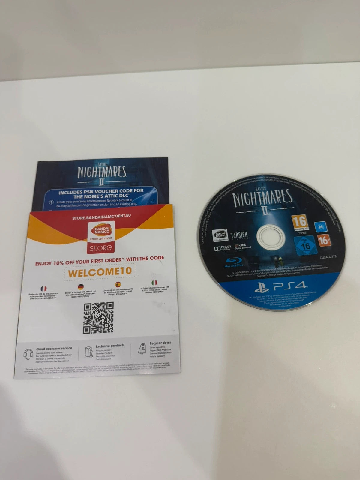 Little Nightmares II PS4 game disc and case in very good condition, no manual.