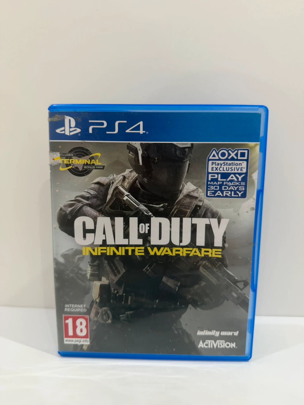 Call Of Duty Infinite Warfare PS4 game disc with case and cover, very good condition.