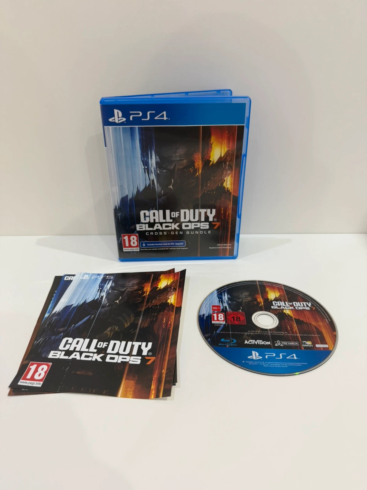 Call of Duty black PS4 game disc and case with cover art.