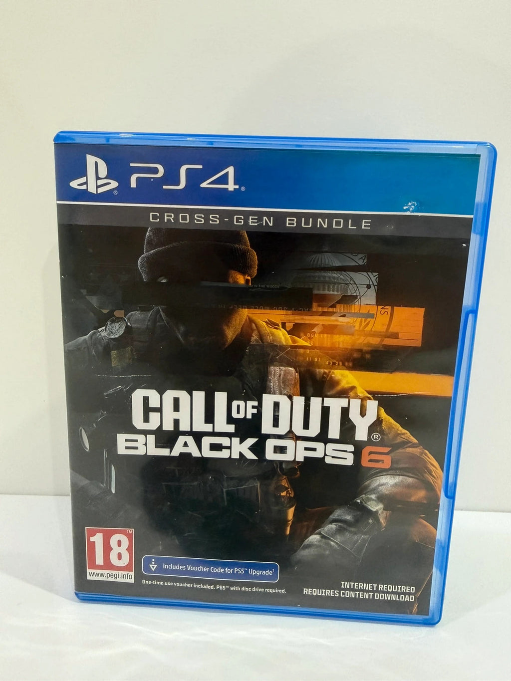 Call of Duty black PS4 game disc with case and cover art.