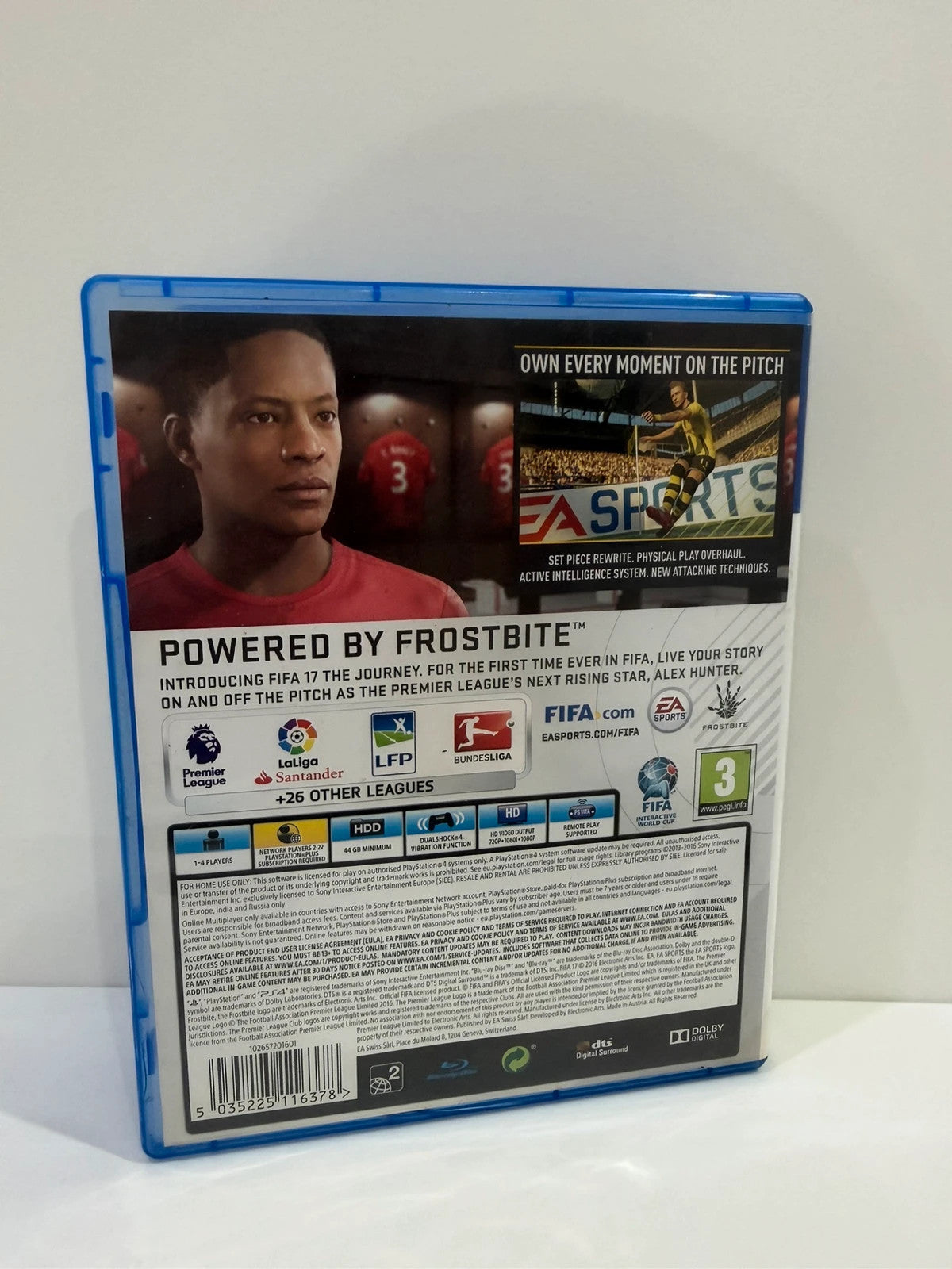 FIFA 17 video game for PlayStation 4 with case and disc in very good condition.
