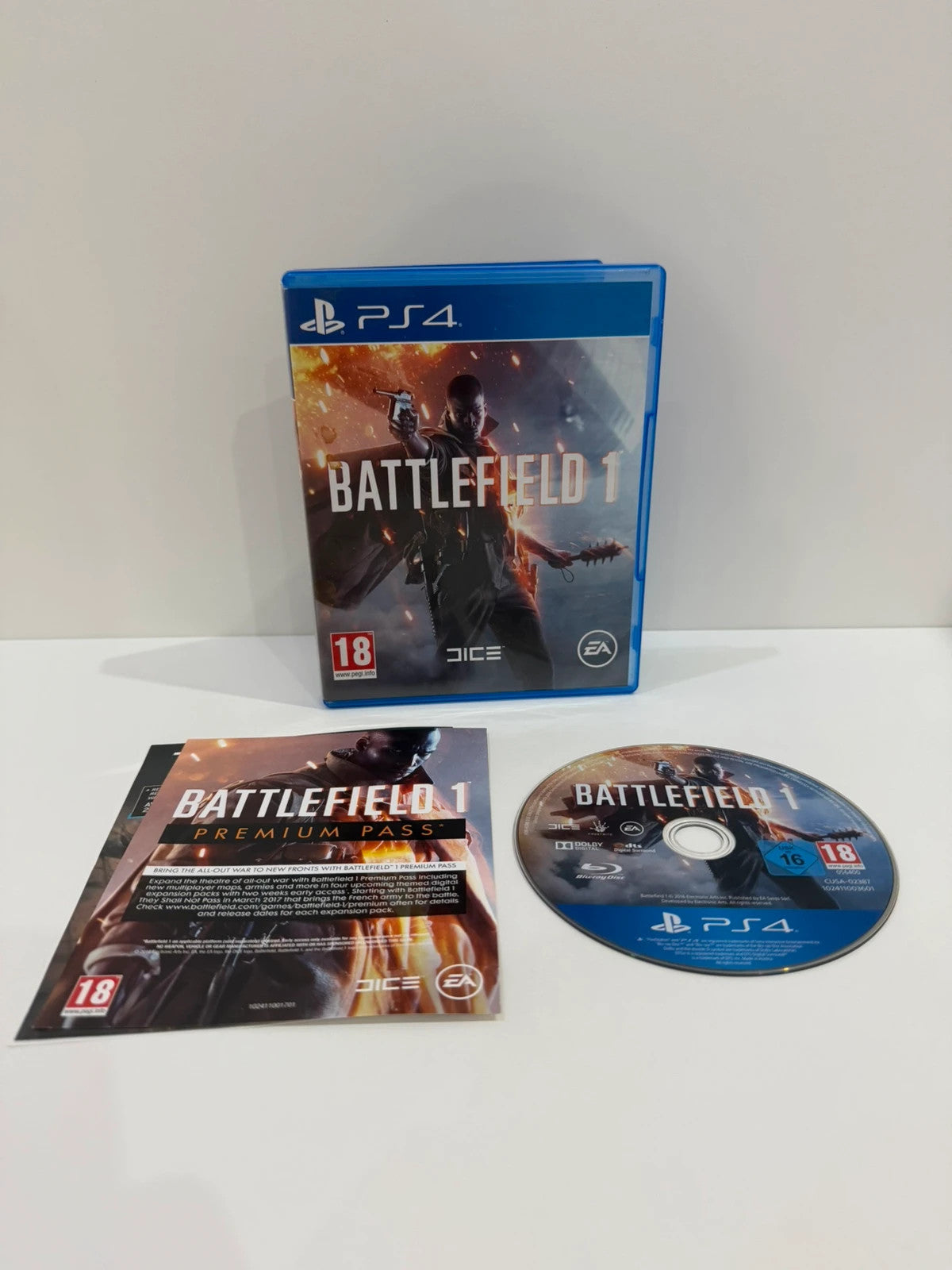 Battlefield 1 video game PS4 disc and case, very good condition, no manual.