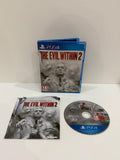 The Evil Within 2 PS4 game case with disc, manual, and cover in very good condition.