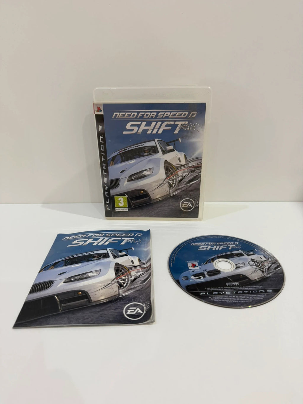 Need For Speed Shift video game for PlayStation 3 with manual and case.