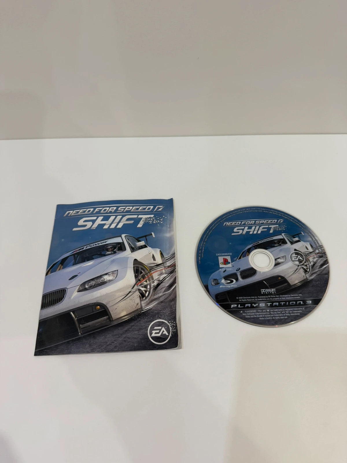Need For Speed Shift video game for PlayStation 3 with manual and case.