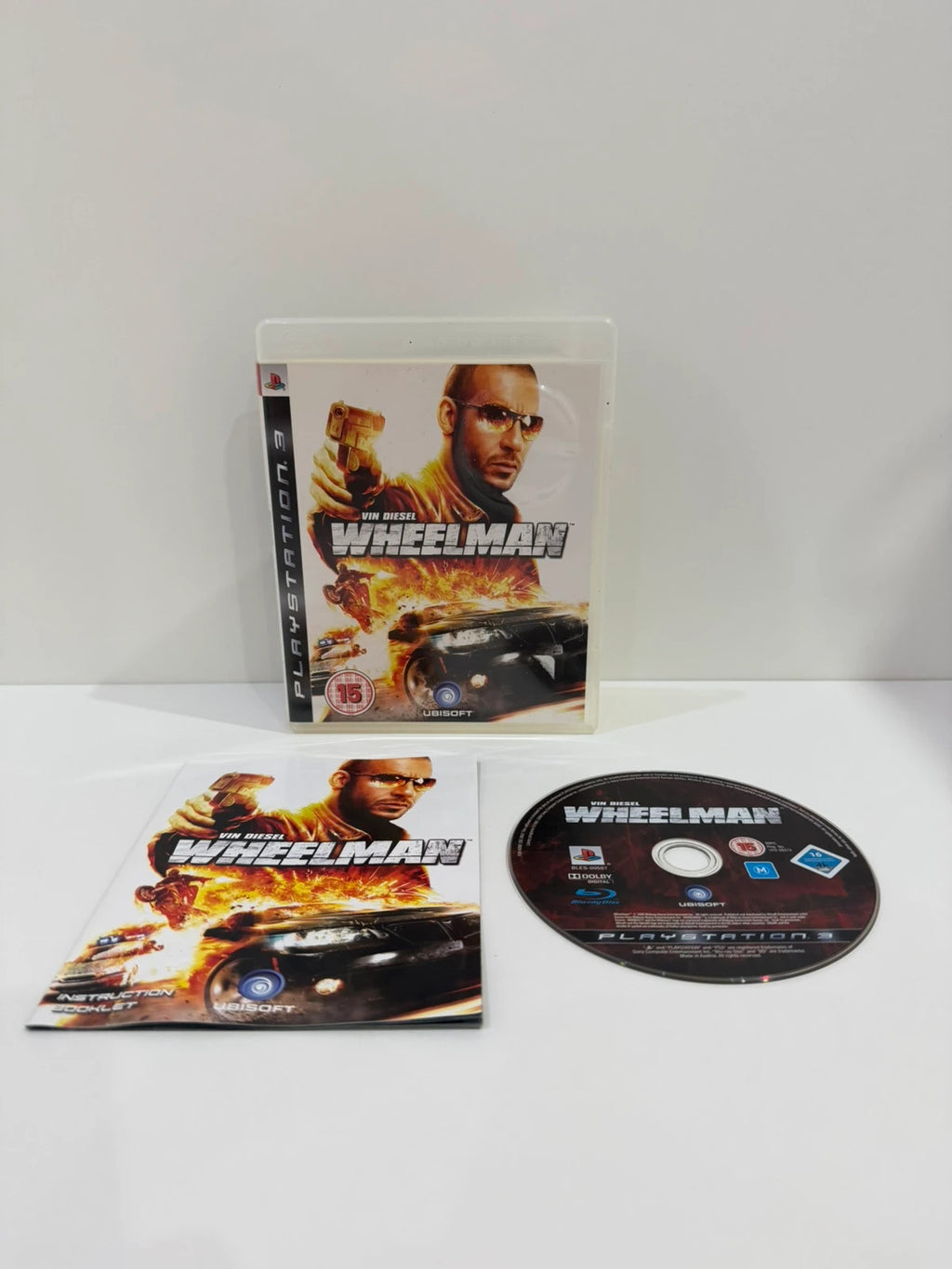 Wheelman PS3 video game complete with manual, featuring Vin Diesel, very good condition.