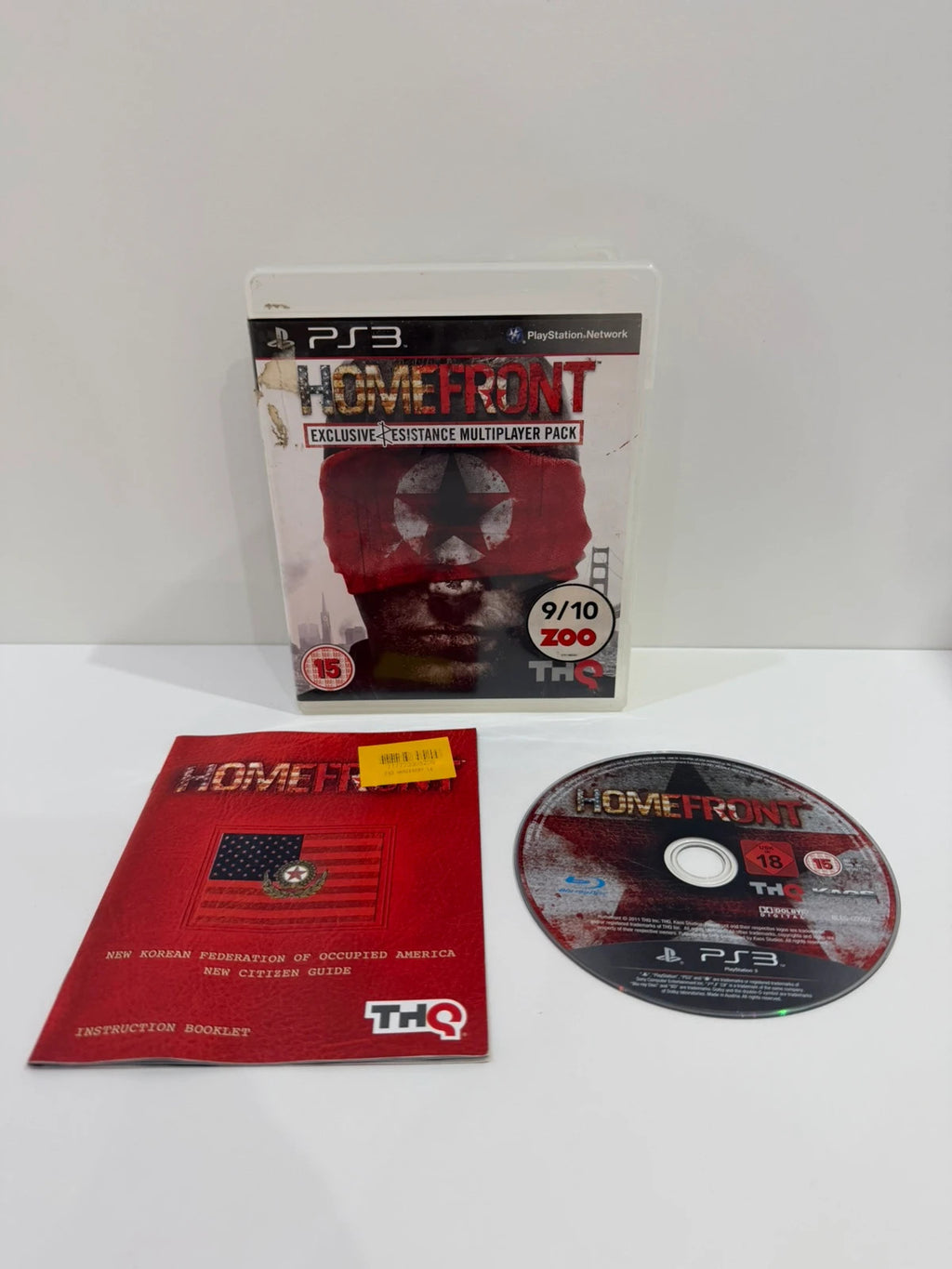 HomeFront PS3 video game complete with manual and disc in very good condition.