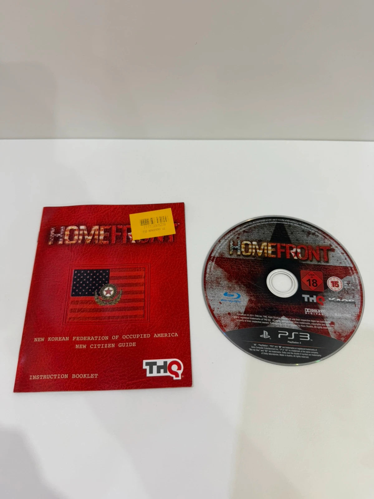 HomeFront PS3 video game complete with manual and disc in very good condition.