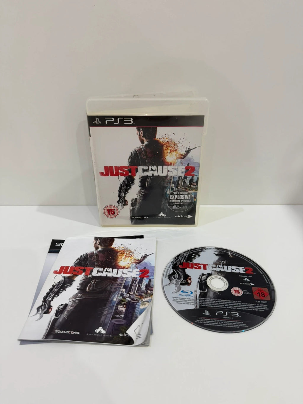Just Cause 2 PS3 game complete with case, disc, cover, and manual in very good condition.