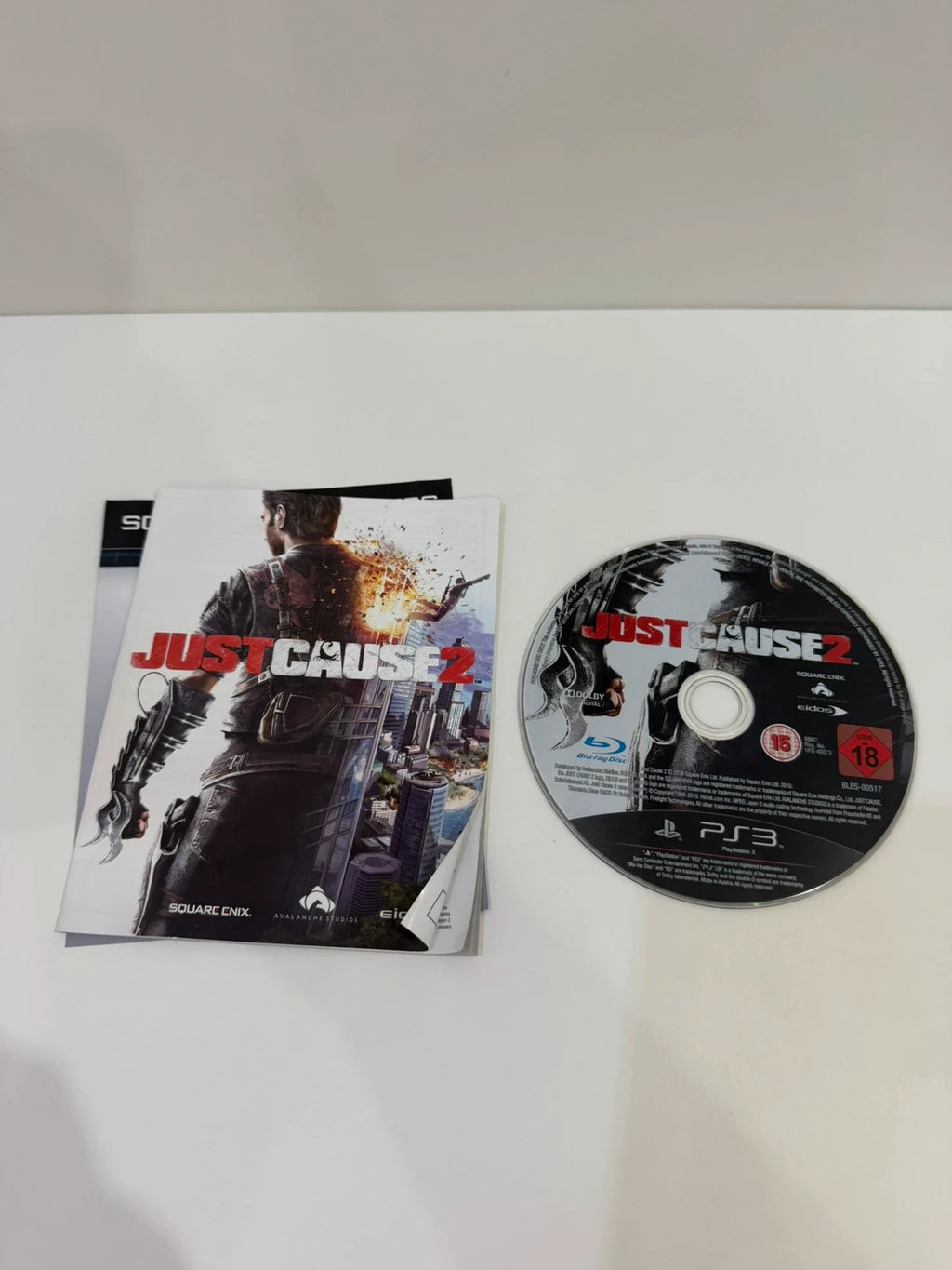 Just Cause 2 PS3 game complete with case, disc, cover, and manual in very good condition.