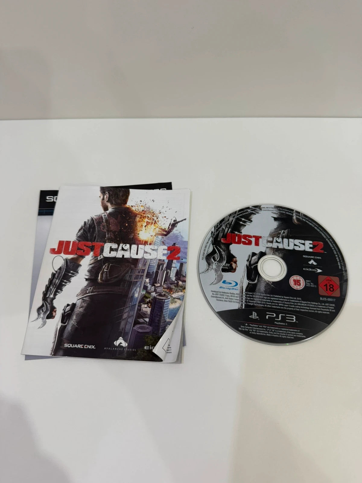 Just Cause 2 PS3 game complete with case, disc, cover, and manual in very good condition.