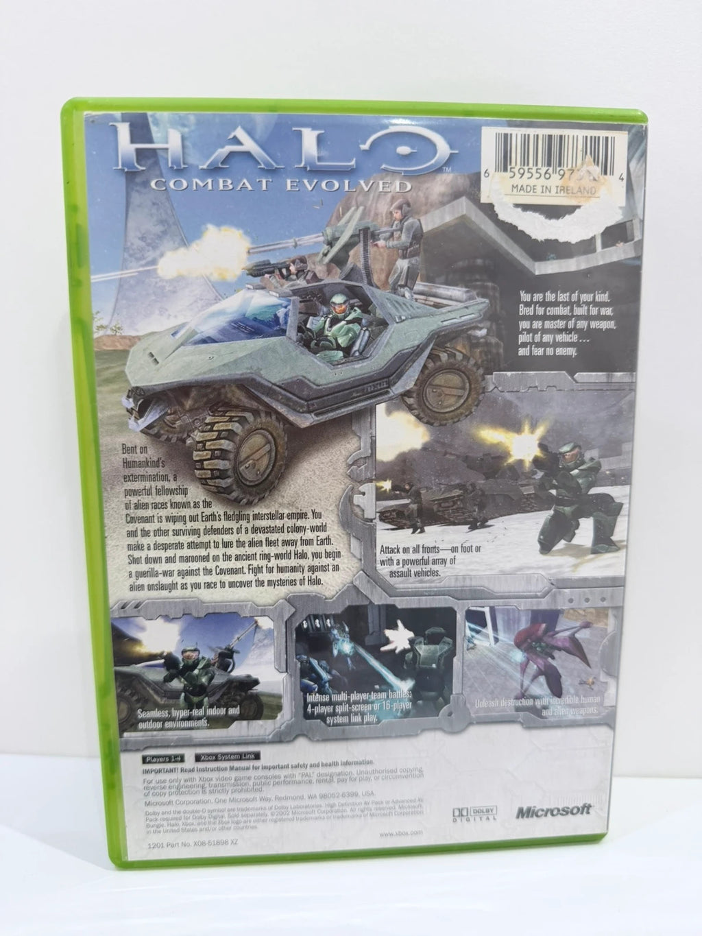 Halo Combat Evolved video game for Xbox, complete with case, disc, and manual.