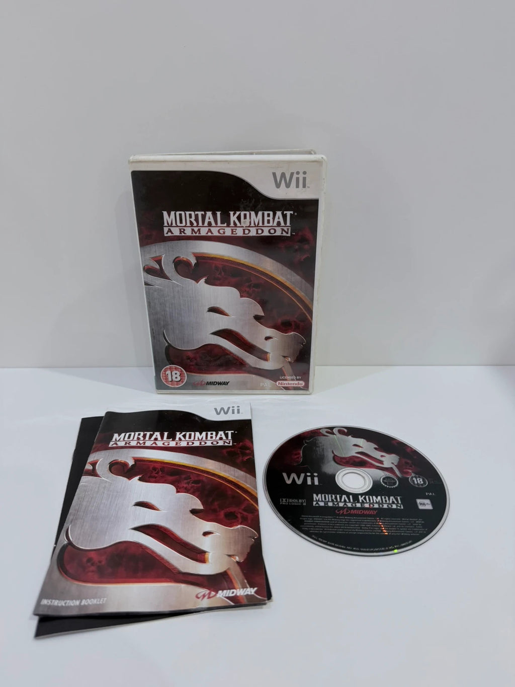 Mortal Kombat Armageddon Nintendo Wii game complete with manual and original case.