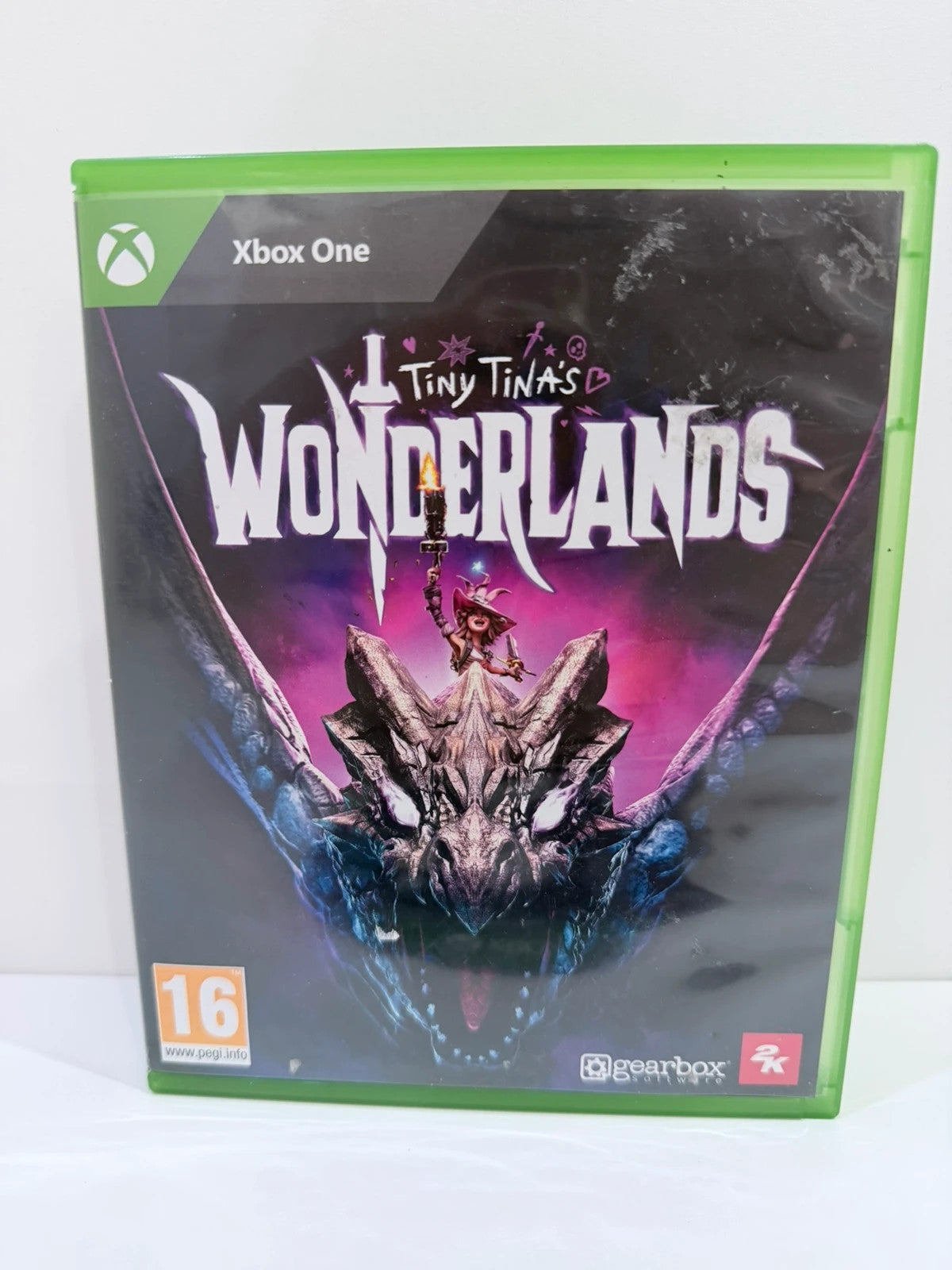 Tiny Tina’s Wonderlands Xbox One game case with colorful cover art and disc included.