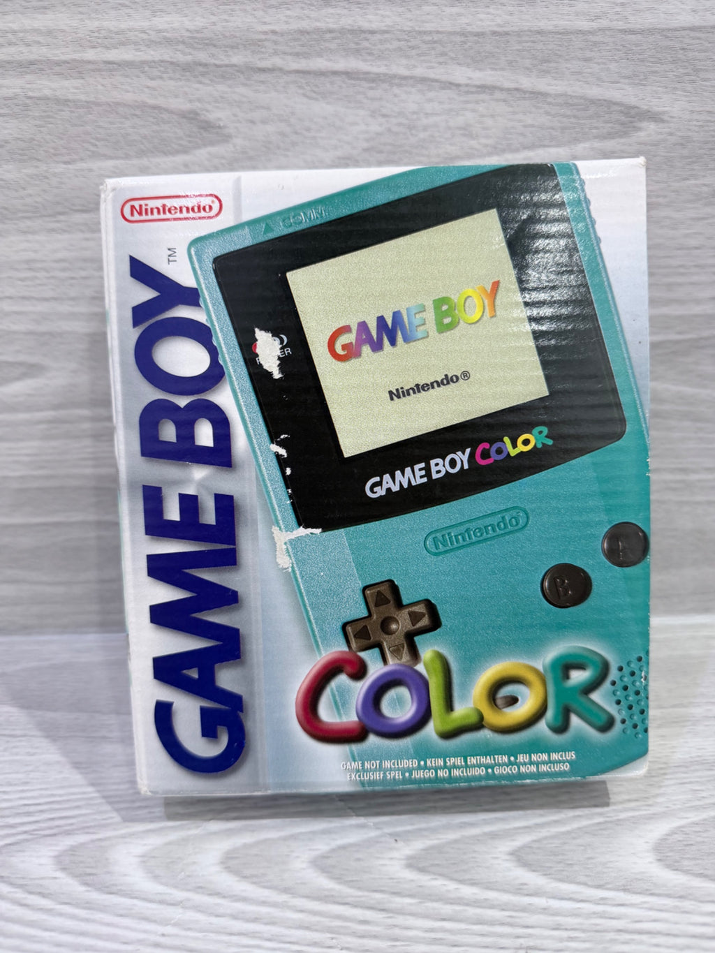 Nintendo Game Boy Color Teal Handheld Console Boxed Tested Working