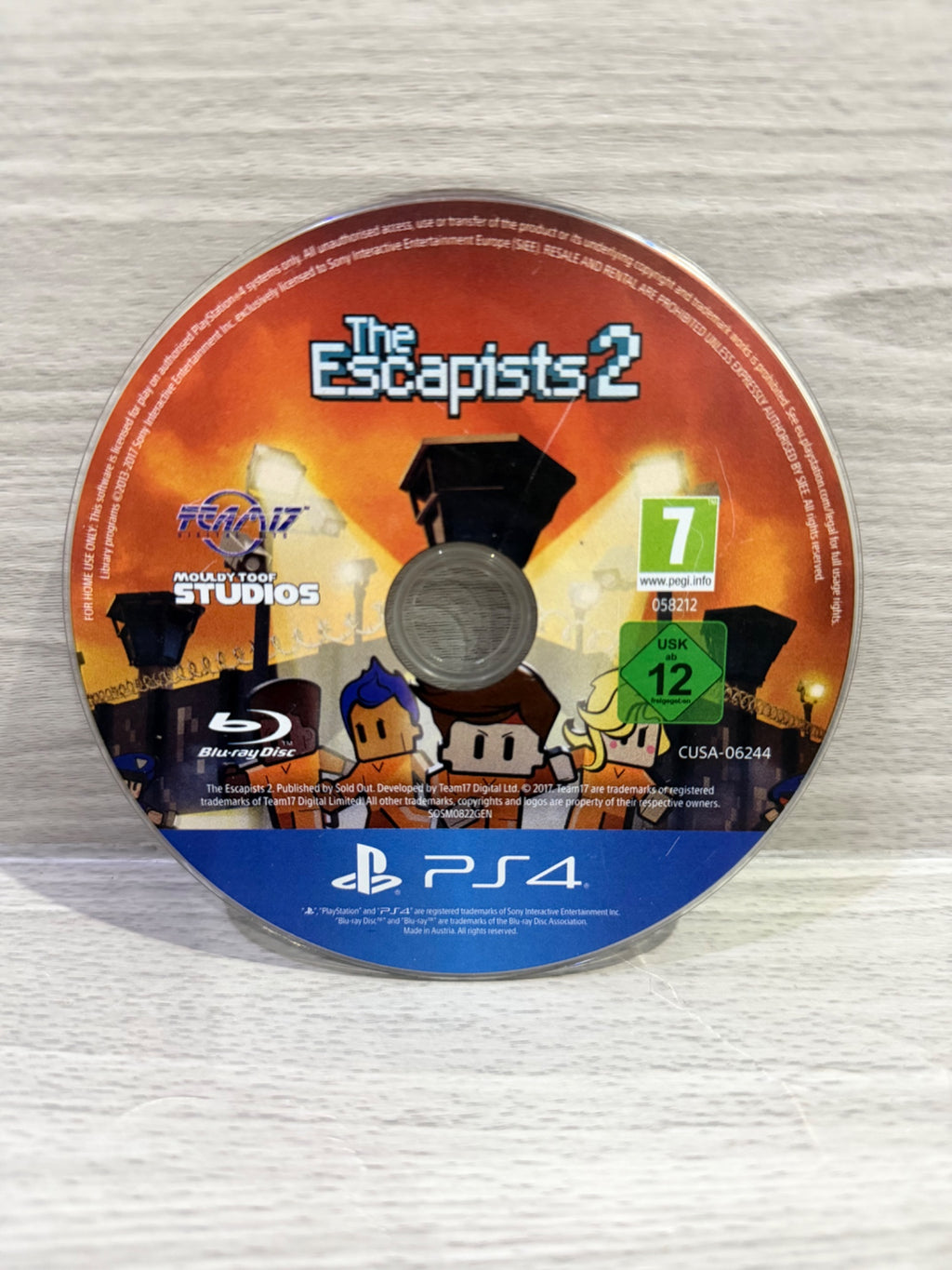 Escapists 2, The Sony PlayStation 4 Disc Only PAL UK Tested Working