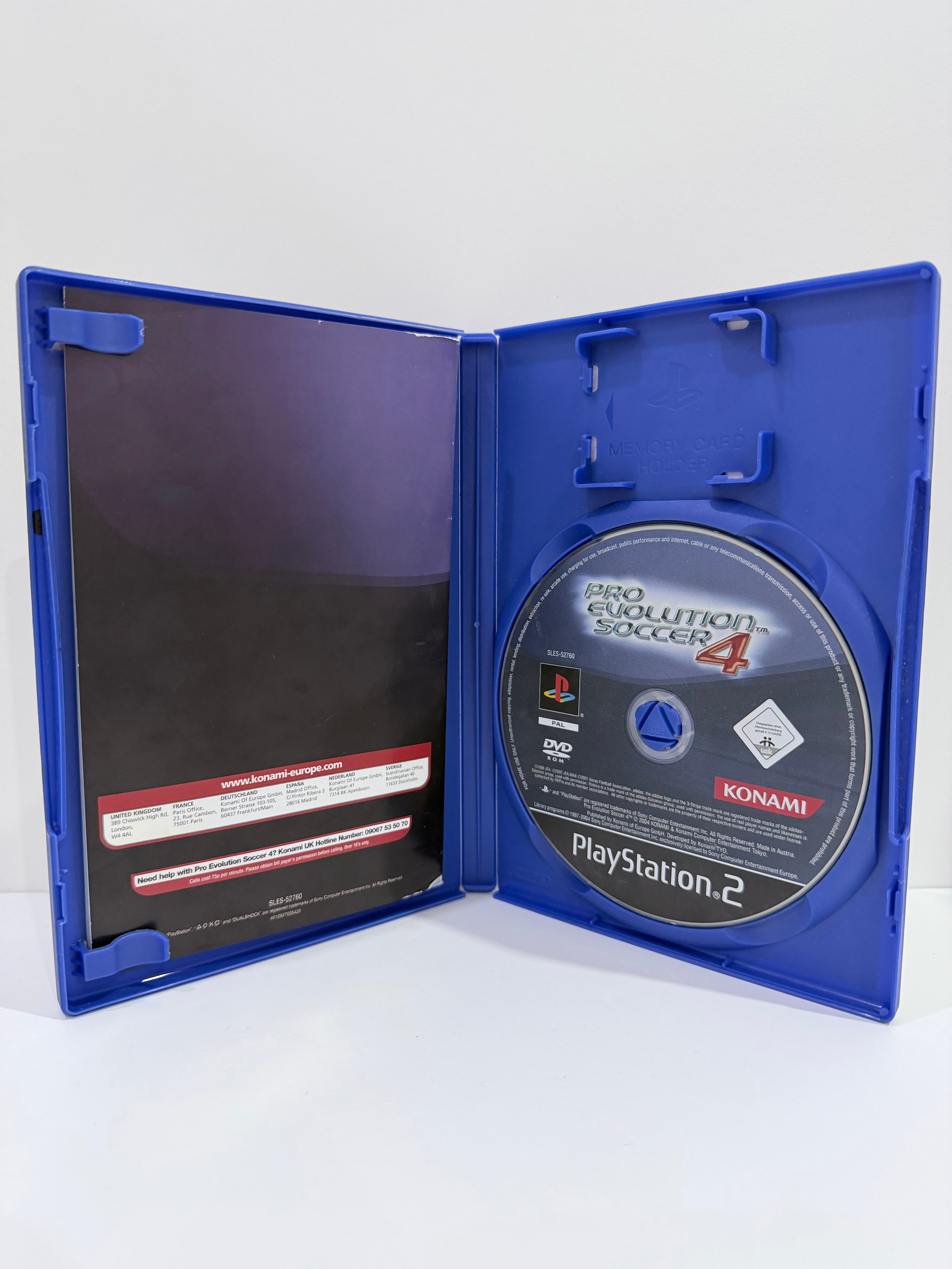 Pro Evolution Soccer 4 Sony PlayStation 2 Complete With Manual PAL UK Tested