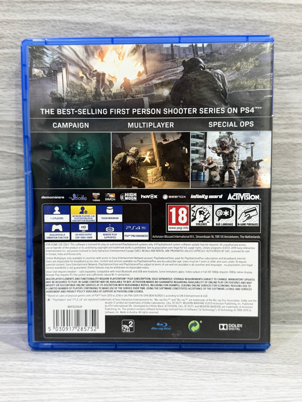 Call of Duty: Modern Warfare (2019) Sony PlayStation 4 Boxed PAL UK Tested