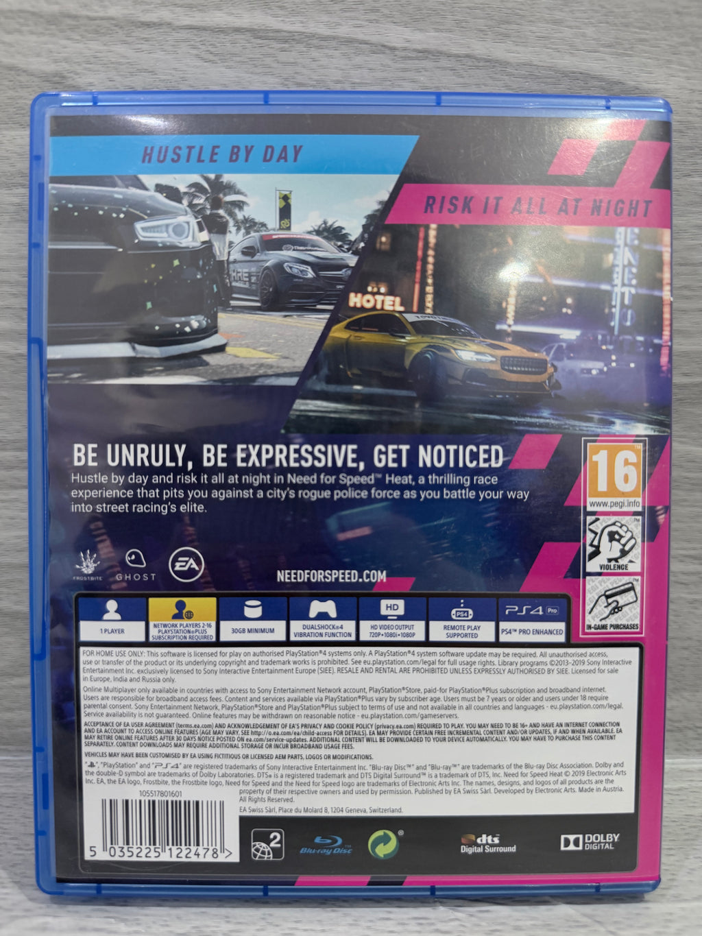 Need For Speed (NFS) Heat Sony PlayStation 4 Boxed PAL UK Tested Working