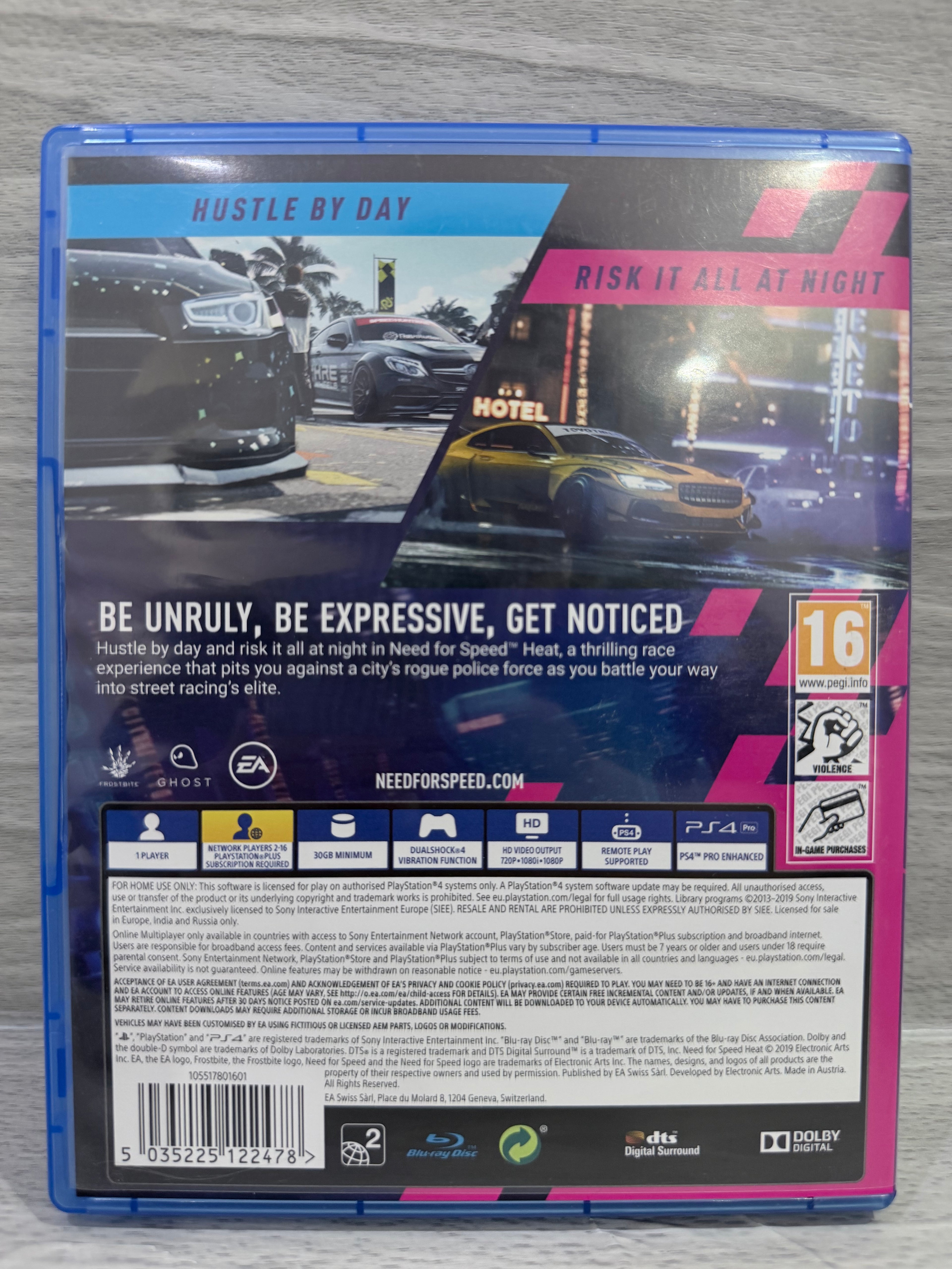Need For Speed (NFS) Heat Sony PlayStation 4 Boxed PAL UK Tested Working