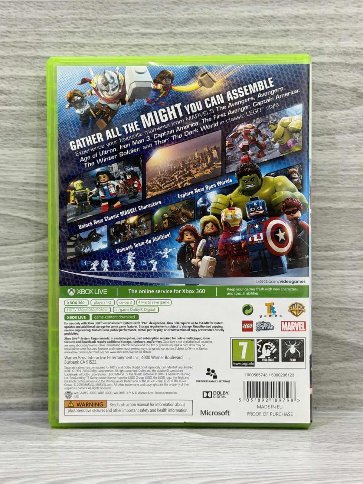 LEGO Marvel Avengers Microsoft Xbox 360 Complete With Manual PAL UK Tested