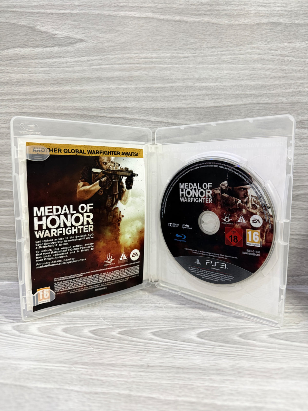 Medal Of Honor Warfighter Sony PlayStation 3 No Manual PAL UK Tested Working