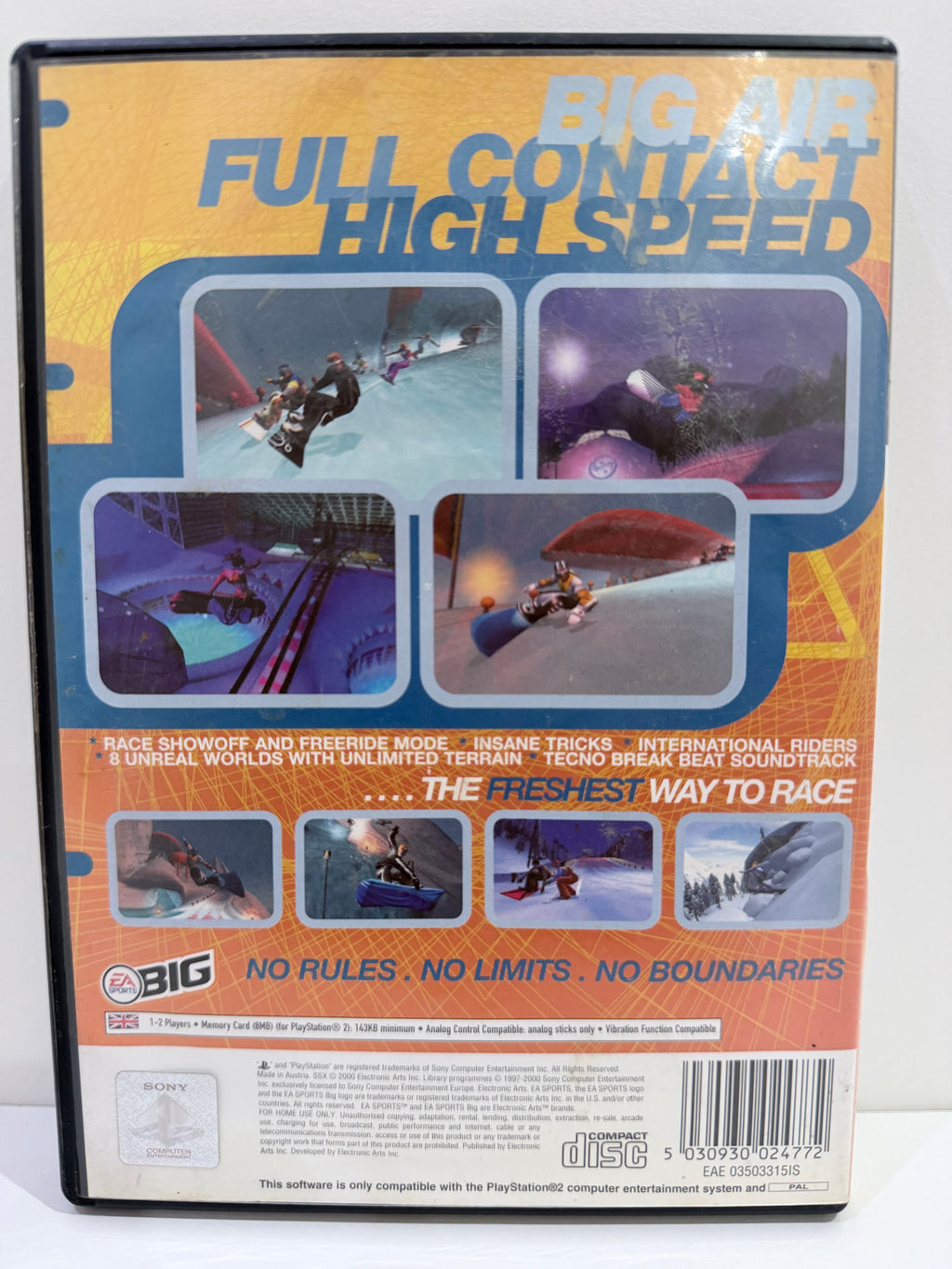 SSX Sony PlayStation 2 Complete With Manual PAL UK Tested Working