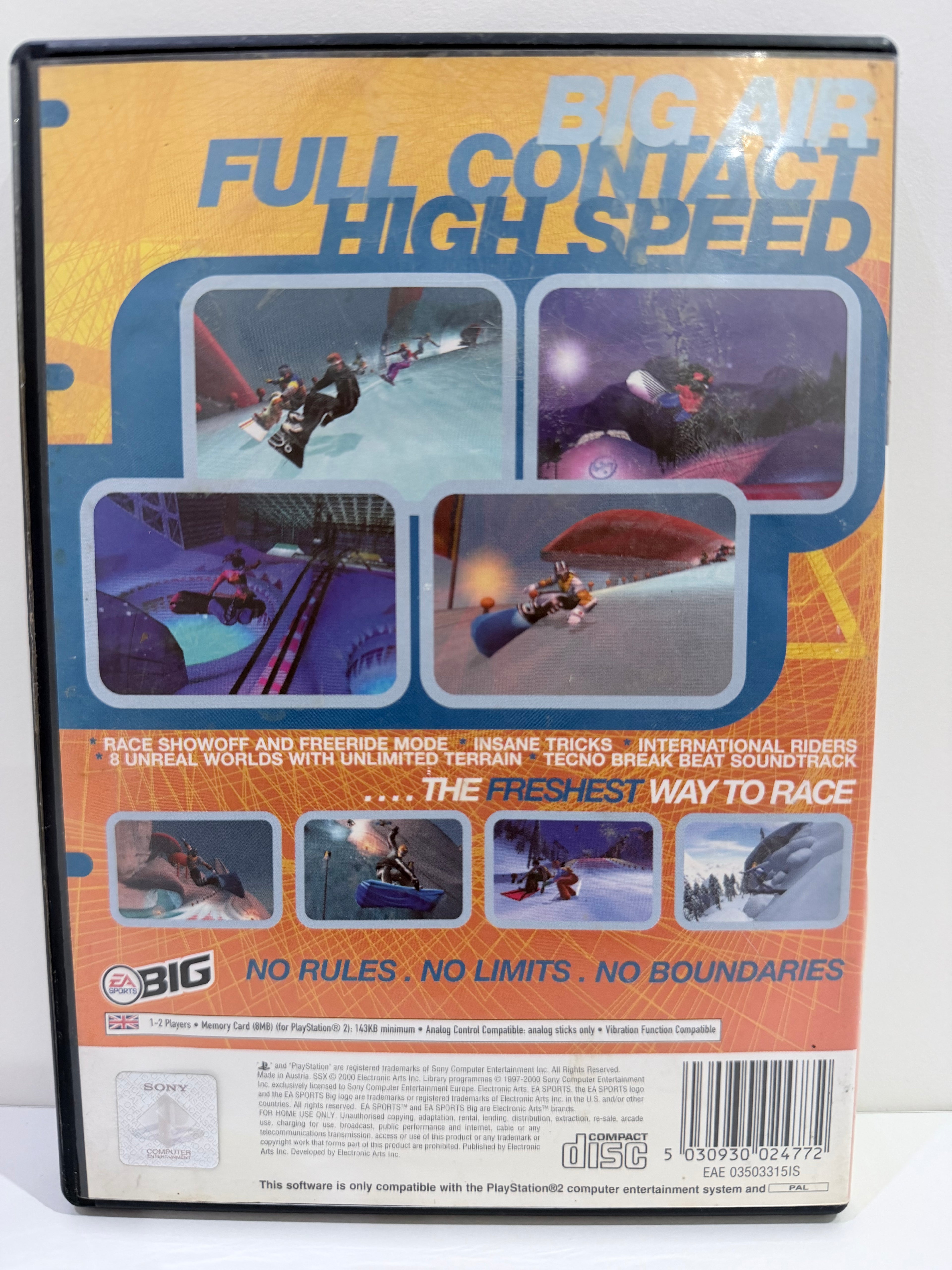 SSX Sony PlayStation 2 Complete With Manual PAL UK Tested Working