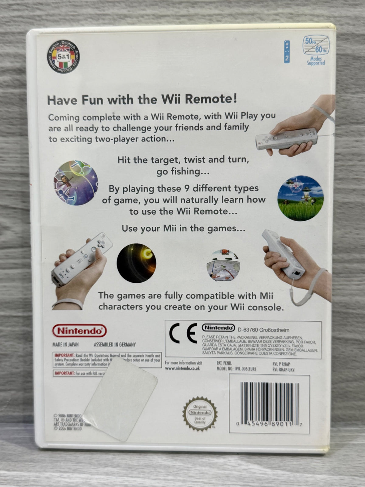 Wii Play (Game Only) Complete With Manual PAL UK Tested Working