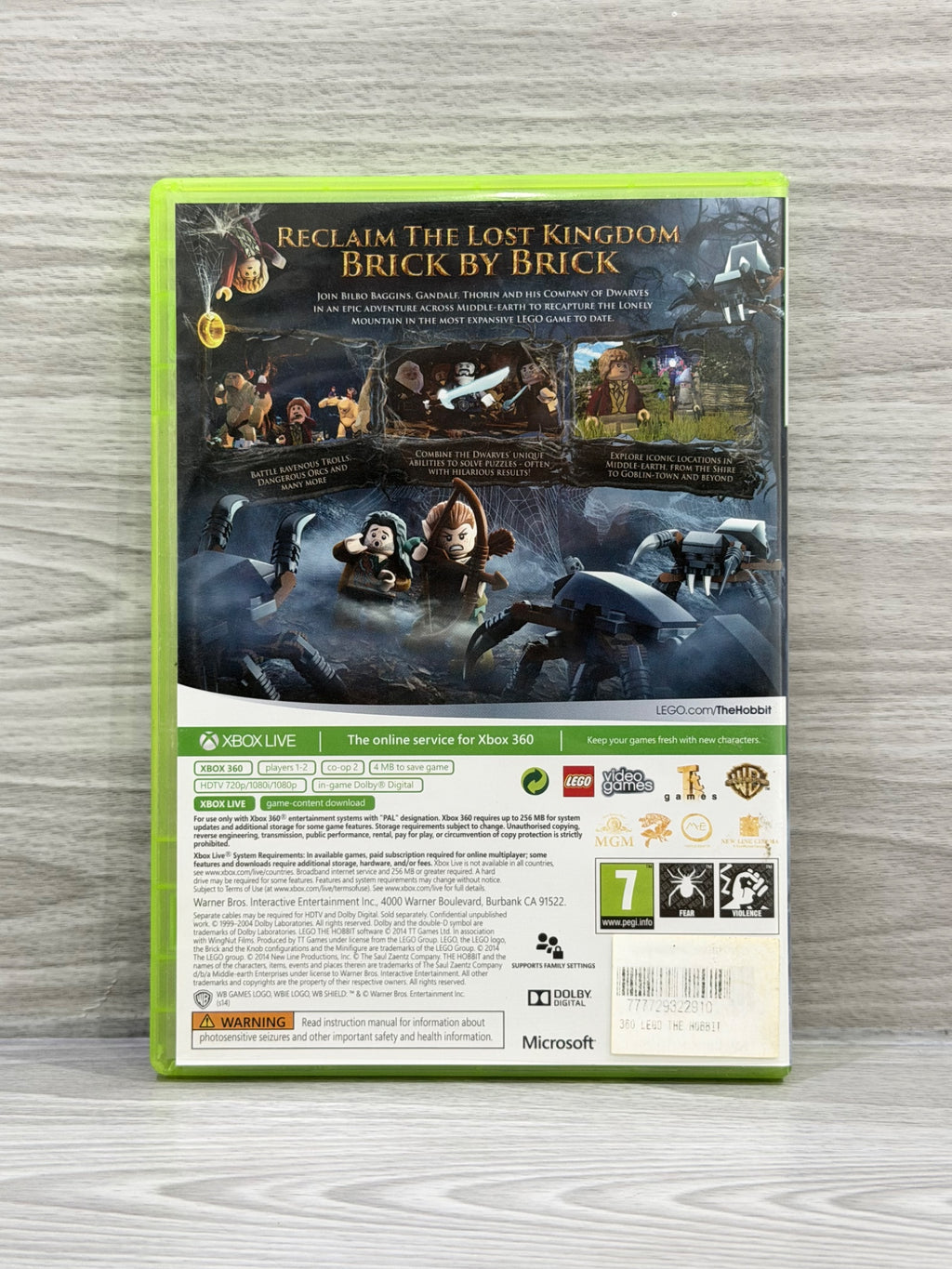 Lego: The Hobbit Microsoft Xbox 360 No Manual PAL UK Tested Working