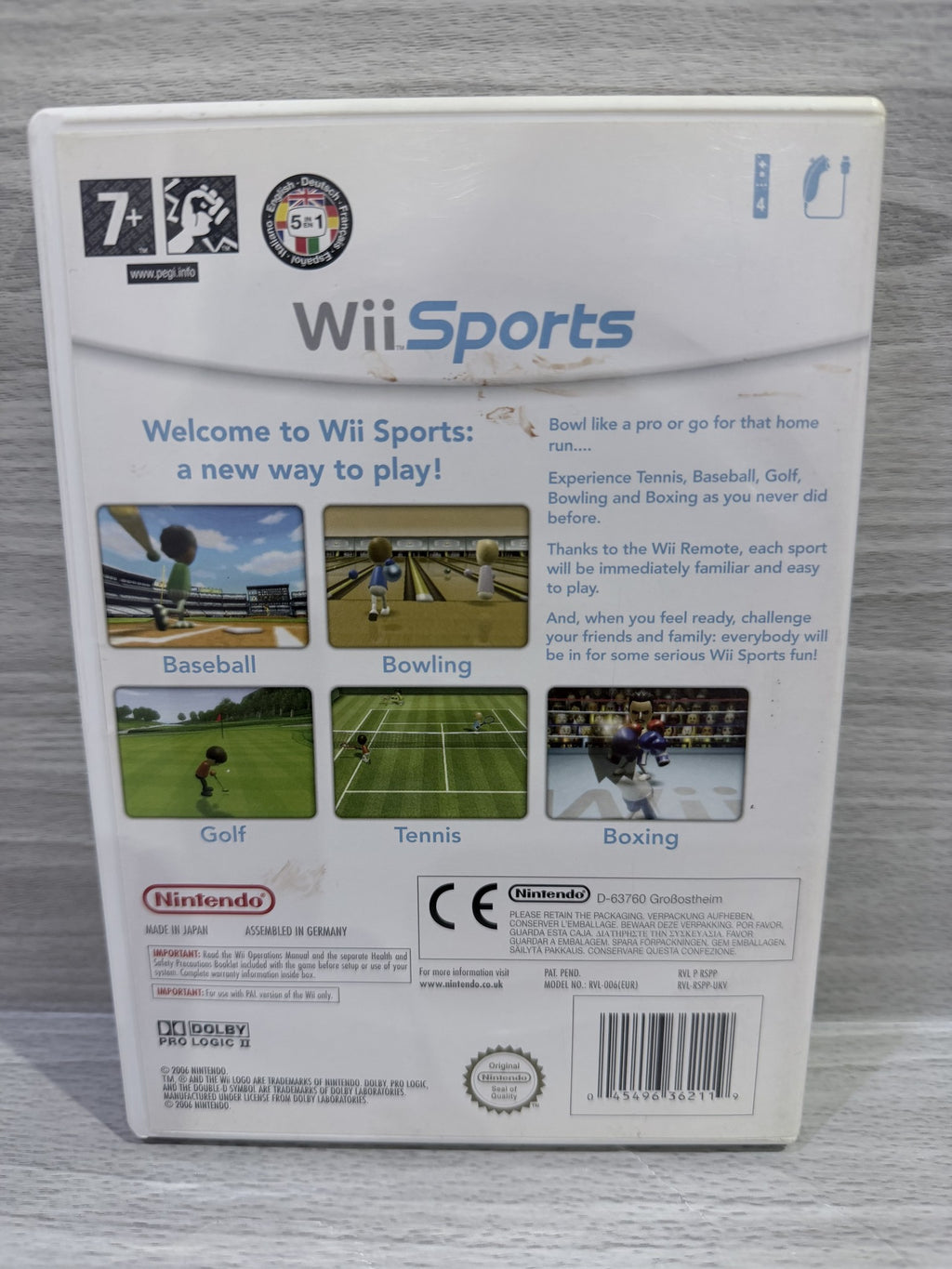 Wii Sports (Normal DVD Case) Complete With Manual PAL UK Tested Working
